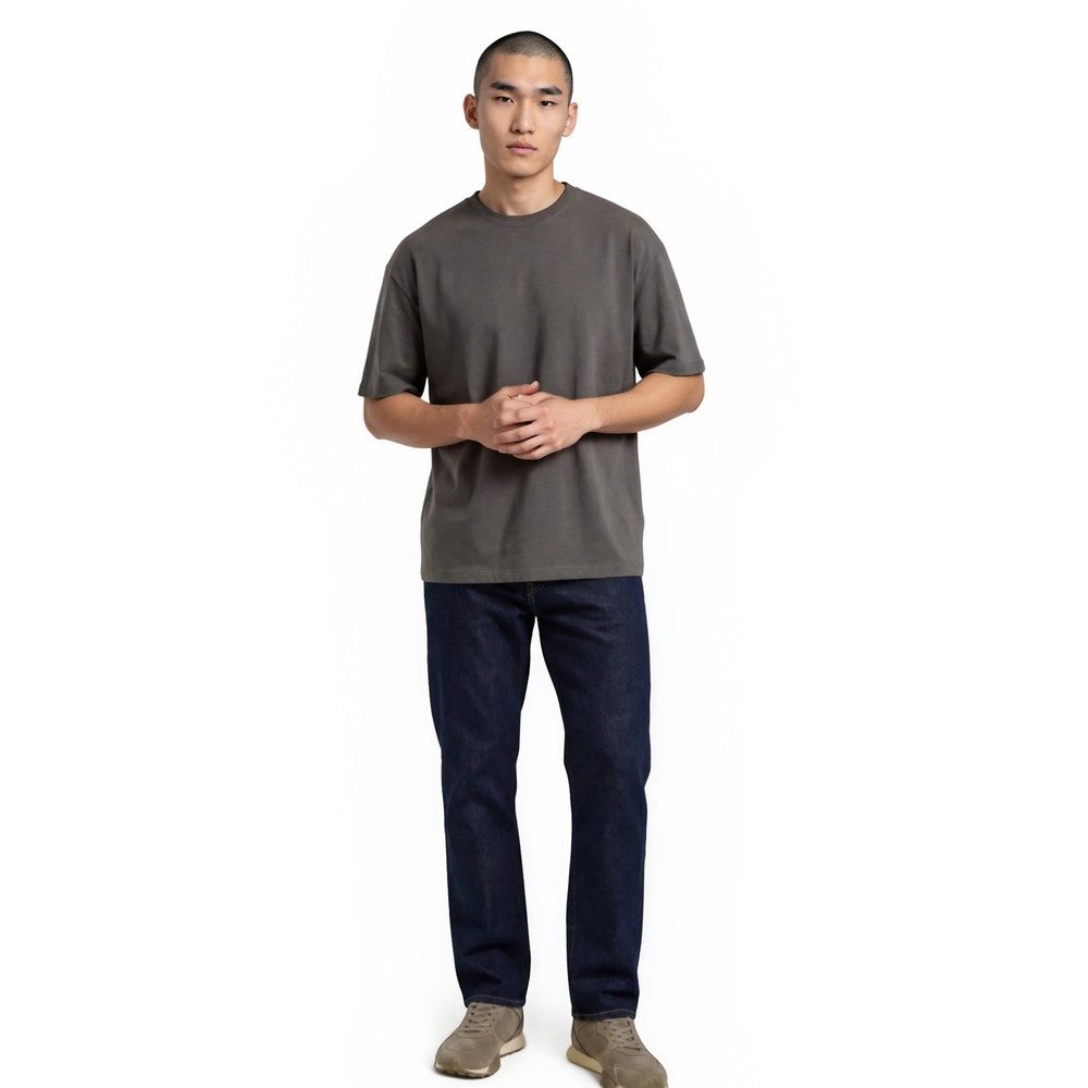 Rocawear Men's Size 38x34 Dark Wash Straight Leg Embroidered Logo Jeans